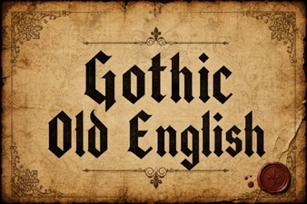 Gothic Old English Font Design Ideas & Uses