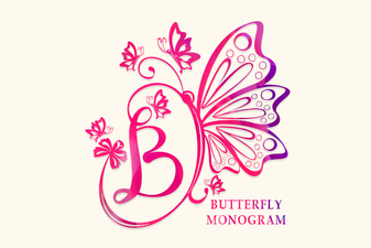 Elegant Butterfly Monogram Fonts for Creative Projects