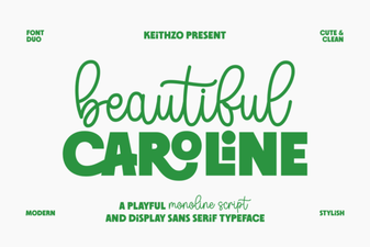 The Caroline Font: Design Projects & Free Download