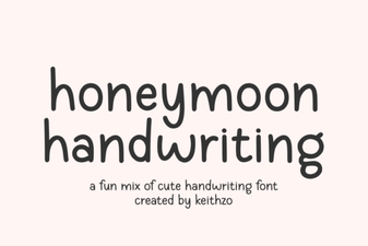 Create Elegant Invitations with Honeymoon Handwriting