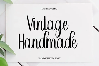 Bring Your Creations to Life with Vintage Handmade Fonts